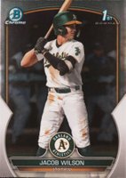 2023 Bowman Draft #BDC121 Jacob Wilson Chrome Baseball Card