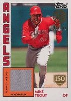 2019 Topps 1984 Topps Baseball Relics #MT Mike Trout 150th Anniversary Baseball Card