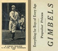 1916 Gimbels #192 J. Owen Wilson Baseball Card