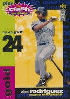 1995 Collector's Choice Crash the Game #CG17 Alex Rodriguez Sept.24-Gold Baseball Card