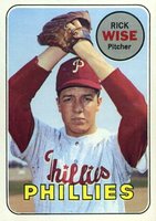 1969 Topps #188 Rick Wise Baseball Card