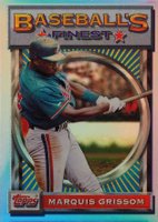 1993 Finest #40 Marquis Grissom Refractor Baseball Card