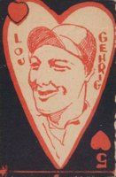 1929 Universal Toy and Novelty # Lou Gehrig Baseball Card