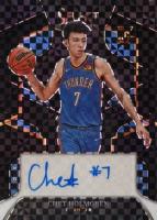 2022 Panini Select Rookie Signatures #RSCHR Chet Holmgren Black 1/1 Basketball Card