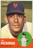 1963 Topps #107 Jim Hickman Baseball Card