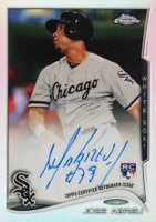 2014 Topps Chrome #JA Jose Abreu Autograph-Refractor Baseball Card