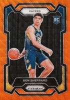 2023 Panini Prizm #172 Ben Sheppard Orange Wave Basketball Card
