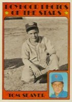 1972 Topps #347 Tom Seaver Boyhood Photo Baseball Card