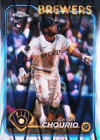 2024 Topps Chrome Update #USC18 Jackson Chourio Raywave Refractor Baseball Card