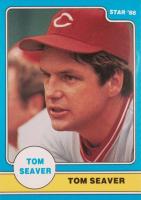 1986 Star Seaver # Portrait-Collar Up Puzzle Back-Perforated Baseball Card