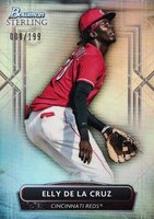2022 Bowman Sterling #BSP69 Elly de La Cruz Refractor Baseball Card
