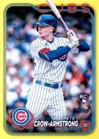 2024 Topps #407 Pete Crow-Armstrong Yellow Baseball Card