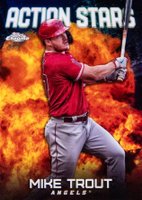 2023 Topps Chrome Update Action Stars #ASC29 Mike Trout Baseball Card