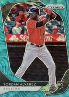 2020 Panini Prizm #181 Yordan Alvarez Teal Wave Prizm Baseball Card