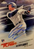 2018 Topps Chrome Freshman Flash Autographs #FFAGT Gleyber Torres Baseball Card