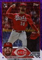 2023 Topps Update #US149 Levi Stoudt Purple Foil Baseball Card