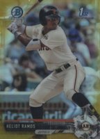 2017 Bowman Draft #BDC12 Heliot Ramos Chrome-Gold Refractor Baseball Card