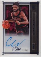 2019 Panini One and One Rookie Autographs #CBW Coby White Blue Basketball Card