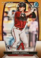 2023 Bowman Chrome National #3 Corbin Carroll Gold Baseball Card