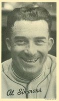 1936 Goudey Premiums-Type 1-Wide Pen # Al Simmons Portrait Baseball Card