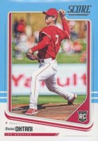 2018 Panini Chronicles Score #16 Shohei Ohtani Blue Baseball Card