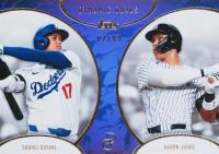 2025 Topps Dynamic Duals #24 Aaron Judge/Shohei Ohtani Purple Baseball Card
