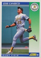1992 Score #500 Jose Canseco Baseball Card