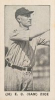 1928 Strip Card #36 E.C. (Sam) Rice Baseball Card