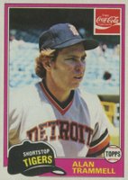 1981 Coca-Cola #9 Alan Trammell Baseball Card