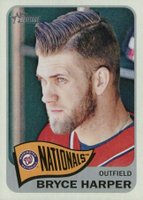 2014 Topps Heritage  #400 Bryce Harper Portrait-Team Logo Baseball Card