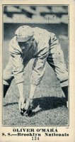 1916 Sporting News #134 Oliver O'Mara Blank Back Baseball Card