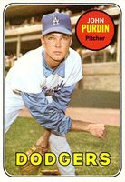 1969 Topps #161 John Purdin Baseball Card