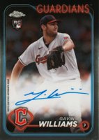 2024 Topps Chrome Rookie Autographs #RAGW Gavin Williams Baseball Card