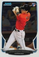 2013 Bowman Chrome Mini  #318 Christian Yelich Baseball Card