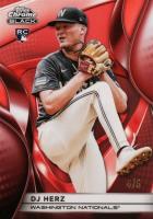 2025 Topps Chrome Black #67 DJ Herz Red Refractor Baseball Card