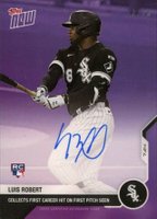 2020 Topps Now #11C Luis Robert Autograph-Purple Baseball Card