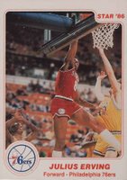 1985 Star #3 Julius Erving Basketball Card