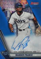2019 Bowman's Best Best of 2019 Autographs #B19WF Wander Franco Blue Refractor Baseball Card