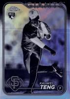 2024 Topps Chrome Update #USC102 Kai-Wei Teng Negative Refractor Baseball Card