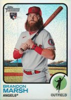 2022 Topps Heritage #176 Brandon Marsh Chrome-Refractor Baseball Card