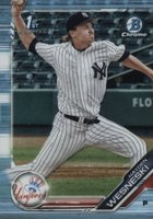 2019 Bowman Draft #BDC177 Hayden Wesneski Chrome-Sky Blue Refractor Baseball Card