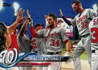 2018 Topps #349 Nationals Team Baseball Card