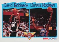 1991 Hoops #311 David Robinson/Dennis Rodman Basketball Card