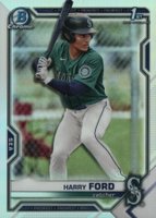 2021 Bowman Draft #BDC1 Harry Ford Chrome-Refractor Baseball Card