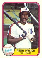 1981 Fleer #145 Andre Dawson Baseball Card