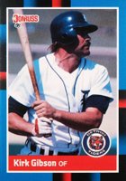 1988 Donruss #275 Kirk Gibson Baseball Card