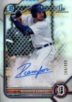 2022 Bowman Chrome Prospect Autographs #CPARCS Roberto Campos Refractor Baseball Card