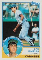1983 Topps #307 Lou Piniella Baseball Card