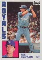 1984 Topps #219 Joe Simpson Baseball Card