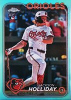 2024 Topps Chrome Update #USC200 Jackson Holliday Aqua Refractor Baseball Card